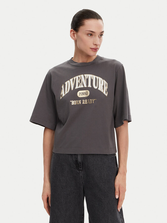 PINKO PINKO T-Shirt Niamey 104604 A2CS Grau Regular Fit