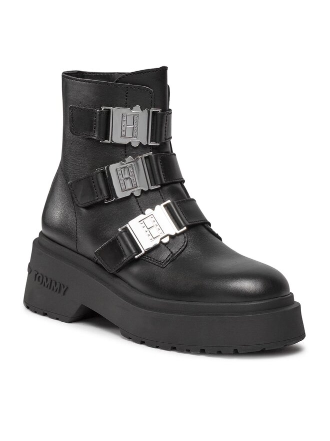 Tommy Jeans Aulinukai Tommy Jeans Tjw Chunky Boot Hardware EN0EN02443 Juoda