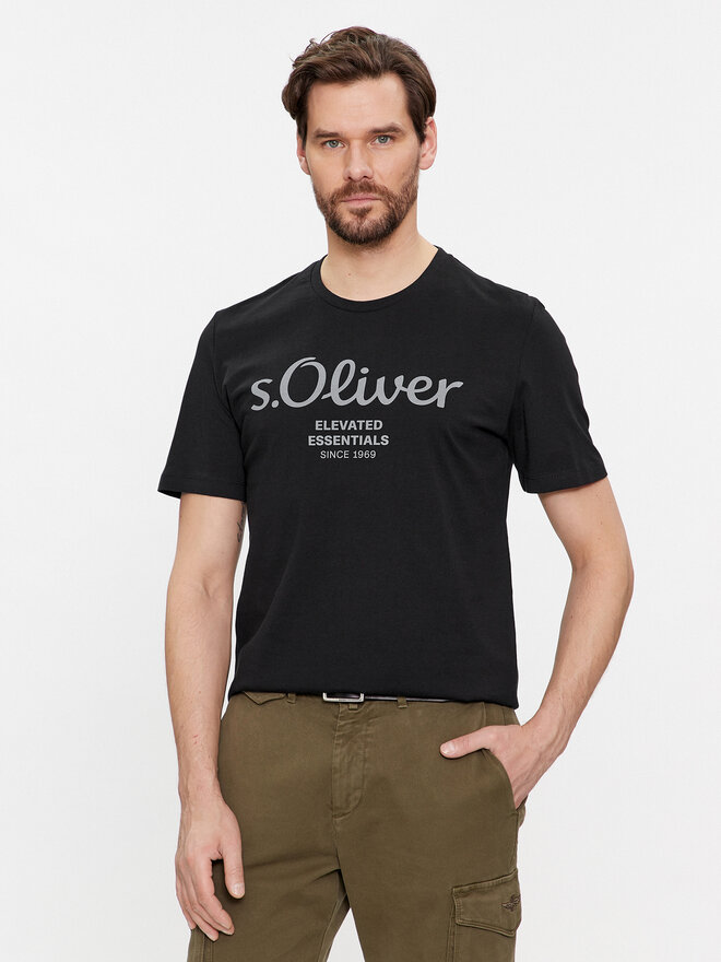 s.Oliver s.Oliver Marškinėliai 2139909 Pilka Regular Fit