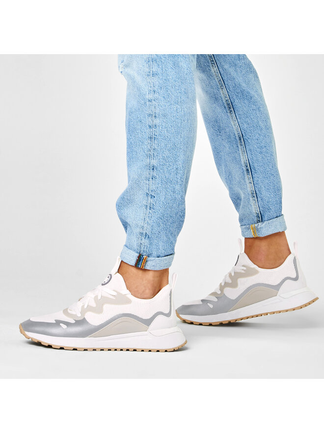 MICHAEL Michael Kors Αθλητικά MICHAEL Michael Kors Nolan Knit Trainer 42S0NOFS1D Λευκό