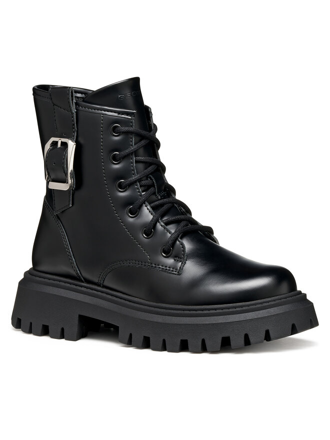 Geox Stiefeletten Geox J Maquinnens J56M6C 000CN C9999 S Schwarz