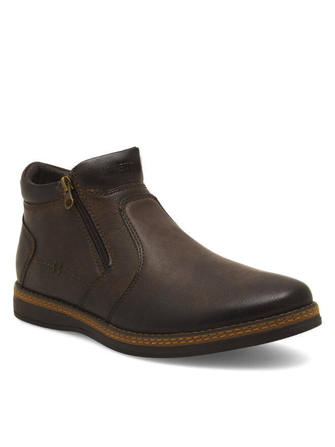 Lanetti Schnürschuhe Lanetti MBS-CARDIFF-10 Braun