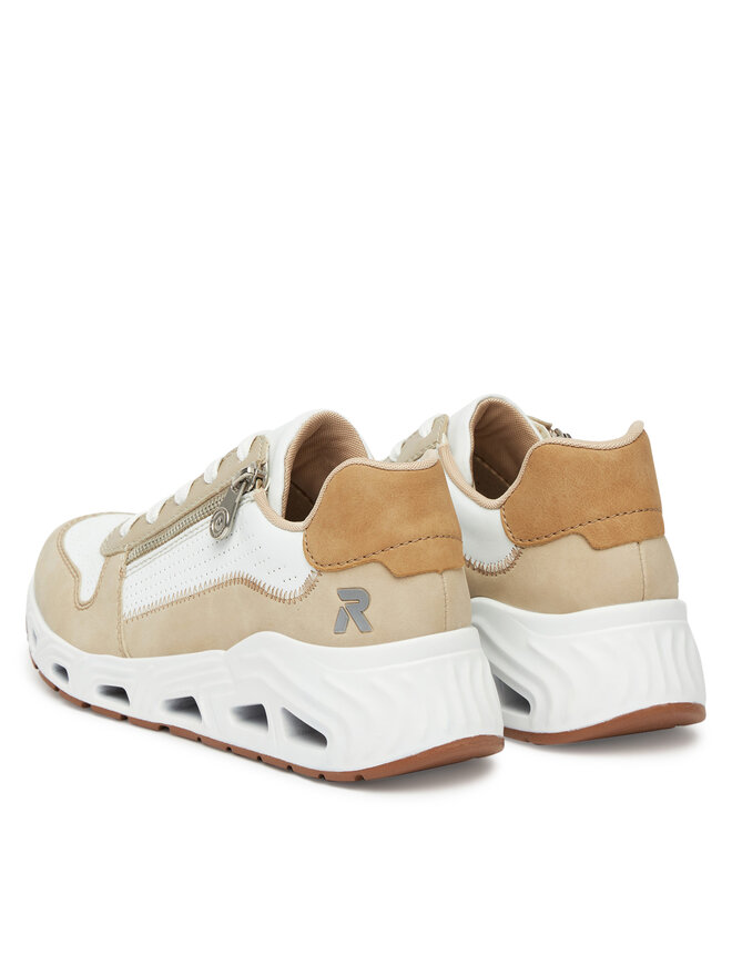 Rieker Sneakersy Rieker N5204-80 Biela