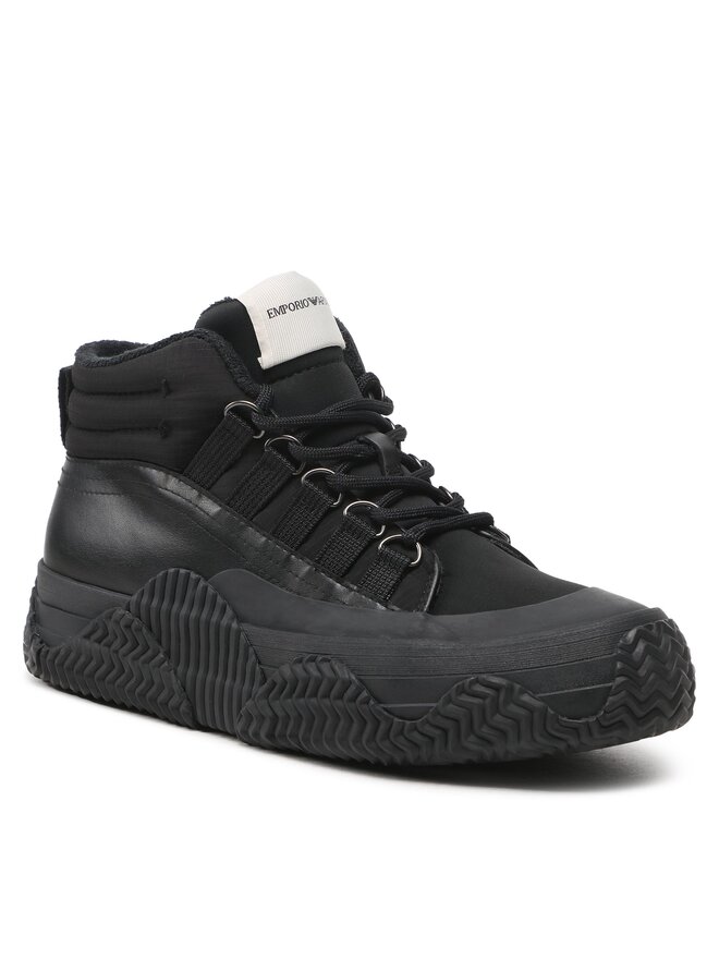 Снікерcи Emporio Armani X4Z116 XN738 K001 Чорний | evzuttya.com.ua
