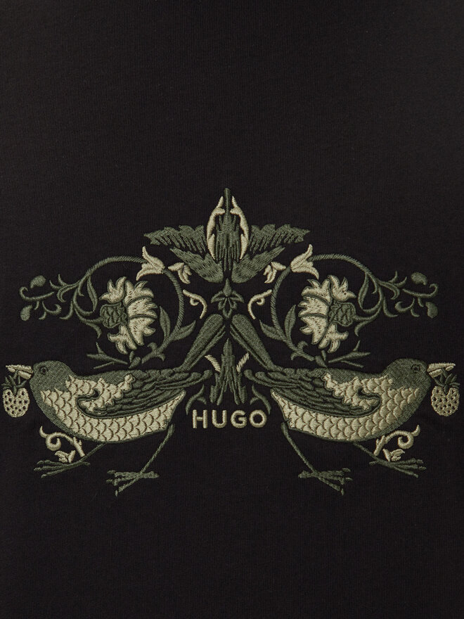 HUGO HUGO Camiseta Denrith 50544543 Negro Regular Fit