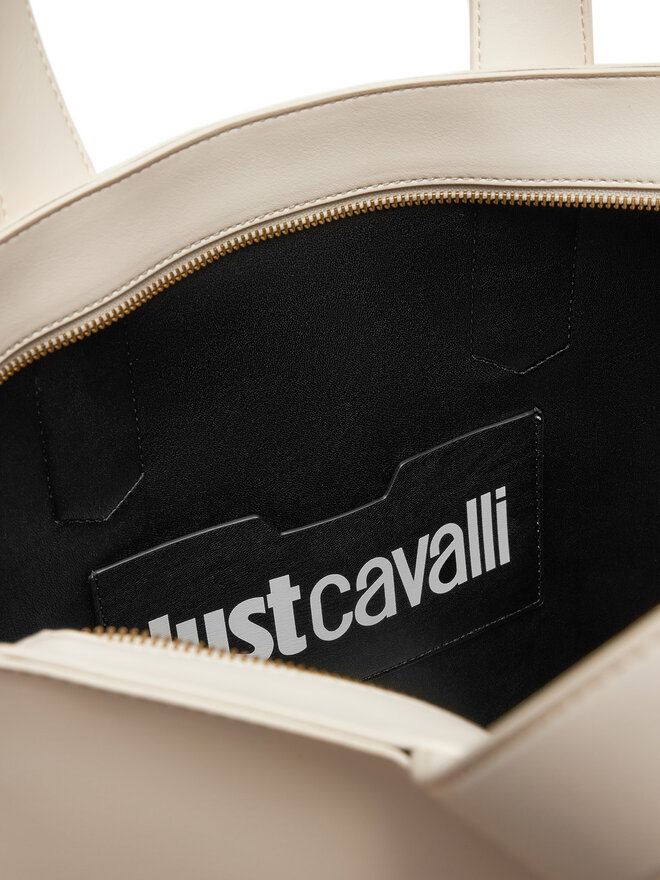Just Cavalli Handtasche Just Cavalli Iconic Snakes 78RA4BA5 ZSA89 Weiß