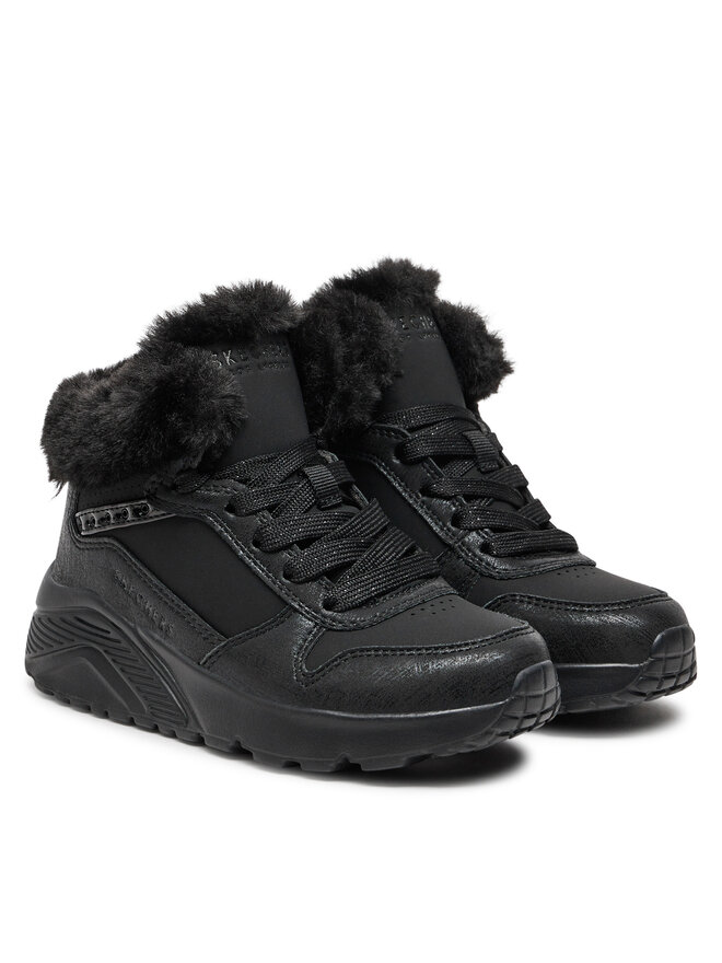 Skechers Botki Skechers Uno Lite - Comfurt Collar 310396L/BBK Czarny