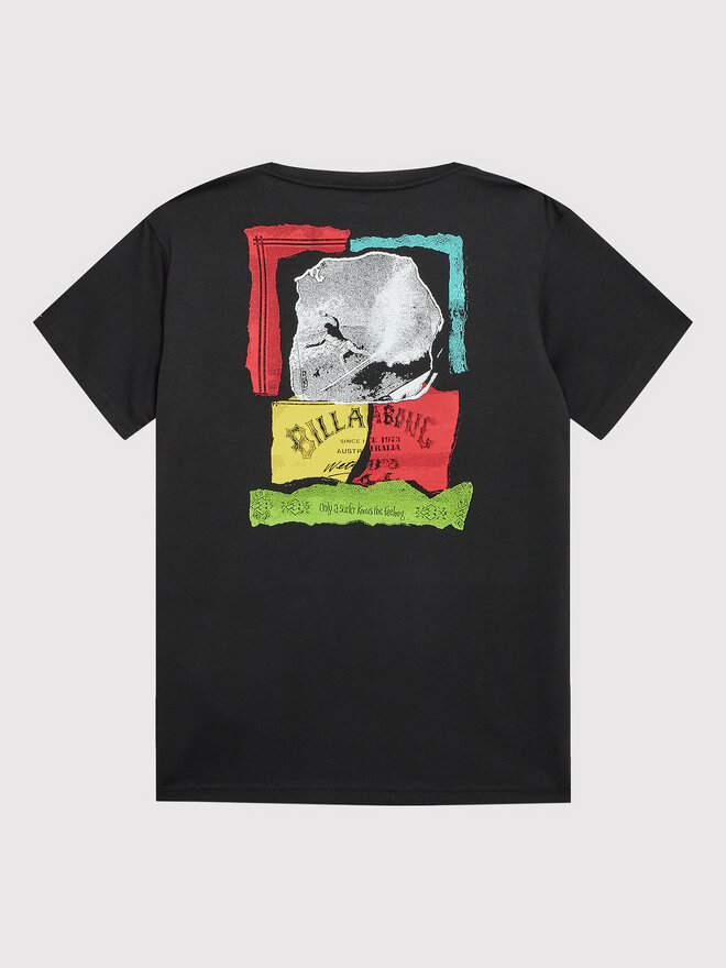 Billabong Billabong Marškinėliai Ripped F2SS18 BIF2 Juoda Premium Fit