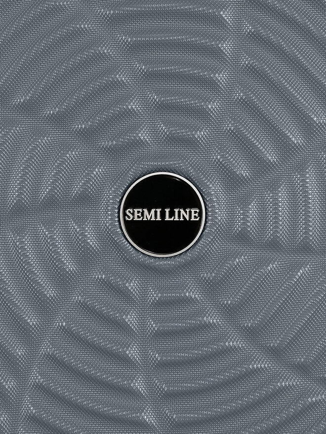 Semi Line Μεγάλη Βαλίτσα Semi Line T5924-3 Γκρι