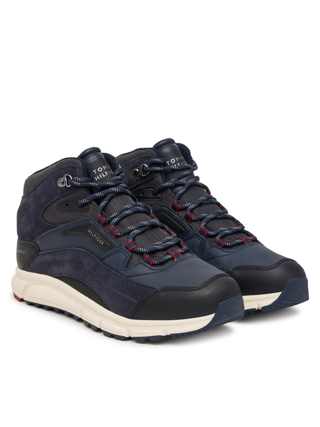Tommy Hilfiger Sneakers Tommy Hilfiger Hilfiger Wp Mix Chukka Runner FM0FM06022 Dunkelblau