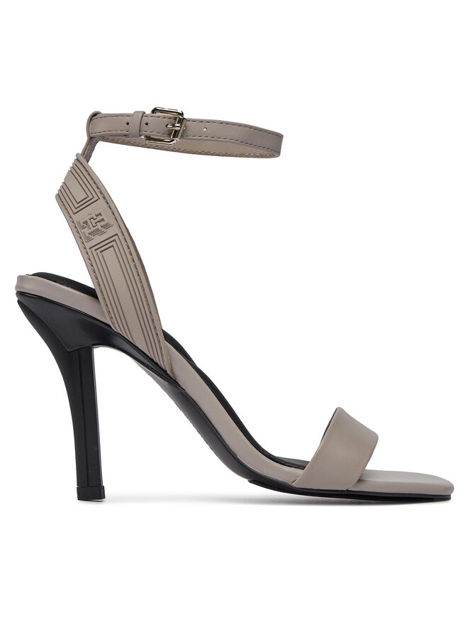 Tommy Hilfiger Sandalias Tommy Hilfiger Sporty Leather High Heel Sandal FW0FW07795 Beis