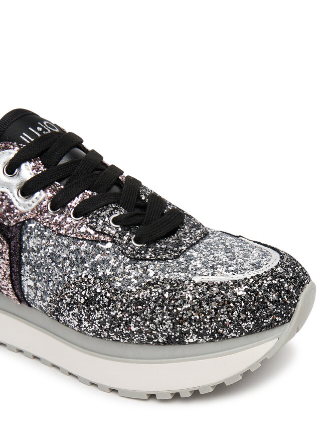 Liu Jo Sneakersy Liu Jo Maxi Wonder Glitter 01 BF5009 TX007 Strieborná