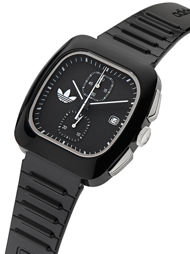 adidas Zegarek adidas Retro Wave Two Chrono AOSY24533 Czarny