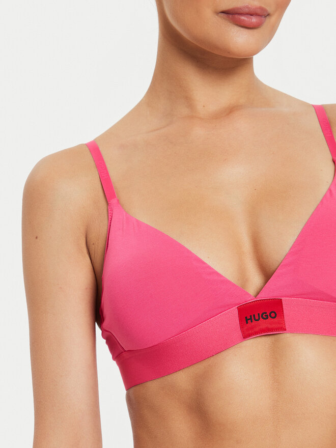 HUGO Hugo Bralette melltartó Red Label 50503098 Rózsaszín