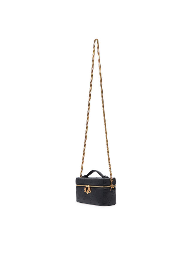 Tory Burch Handtasche Tory Burch Charlie Quilted East-West 186036 Schwarz