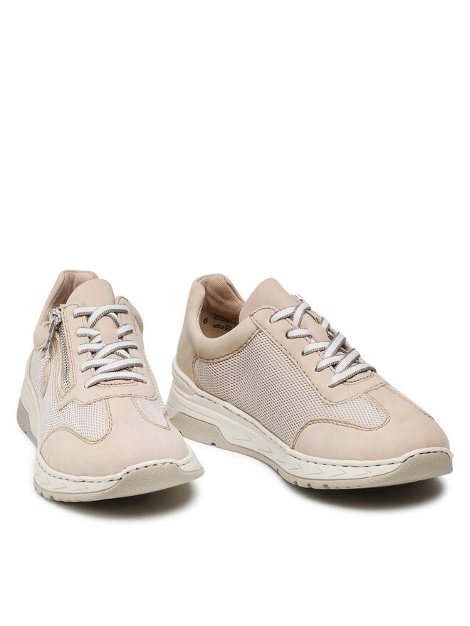 Rieker Sneakersy Rieker M0030-62 Béžová