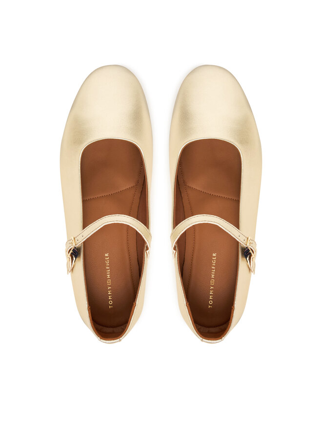 Tommy Hilfiger Ballerinas Tommy Hilfiger Hilfiger Gold Ballerinas FW0FW09320 Goldfarben