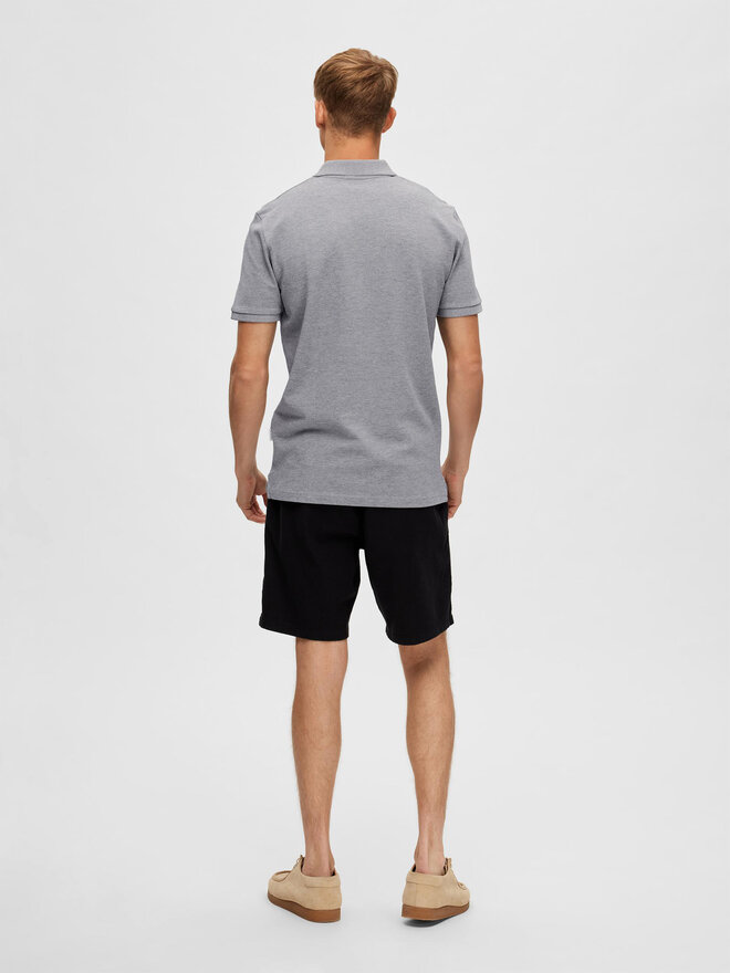 Selected Homme Selected Homme Poloshirt 16087839 Grau Regular Fit