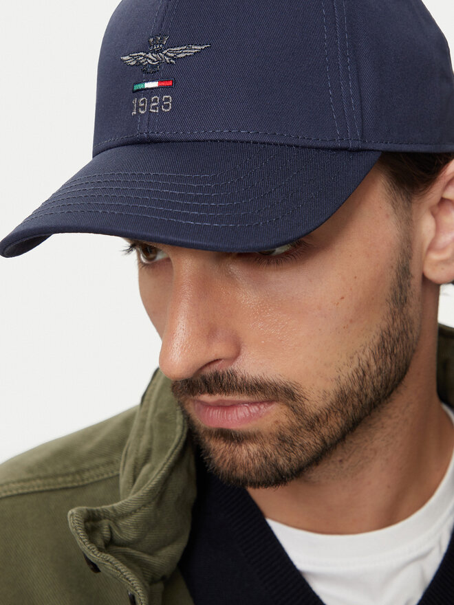 Aeronautica Militare Czapka z daszkiem Aeronautica Militare Cappellino 242HA1179CT2848 Granatowy