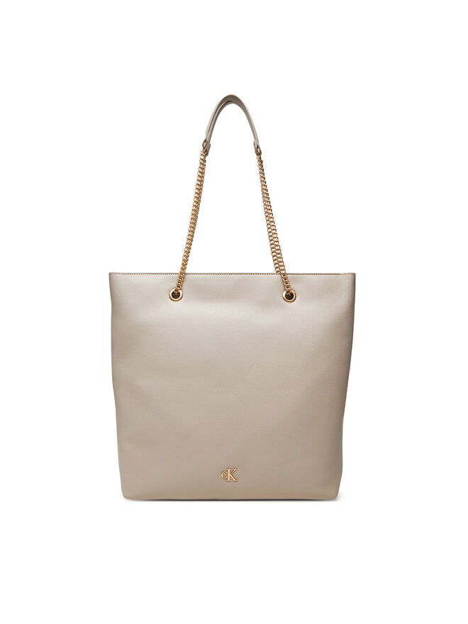 Calvin Klein Сумка Calvin Klein Minimal Monogram Chain Tote LV04F3204G Бежевий