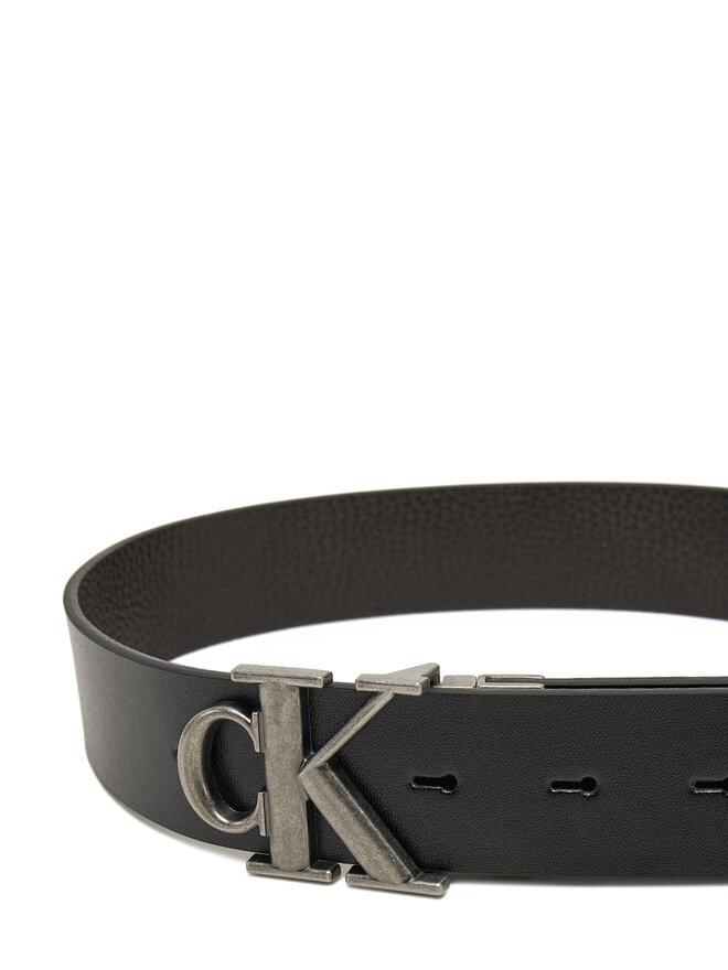 Calvin Klein Jeans Férfi öv Calvin Klein Jeans Monogram Plaque 35mm Rev/Adj LV04G7002G Fekete