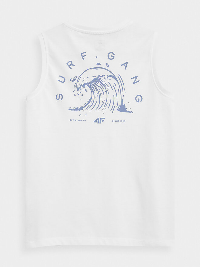 4F 4F Tank top 4FJSS23TTSHM284 Λευκό Regular Fit