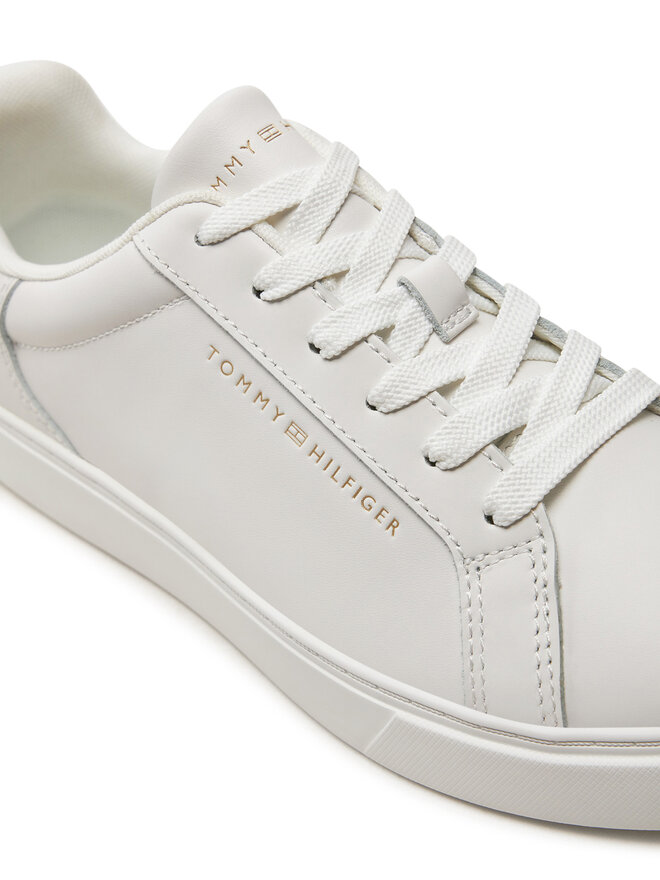 Tommy Hilfiger Sneakers Tommy Hilfiger Essential Court FW0FW08350 Écru