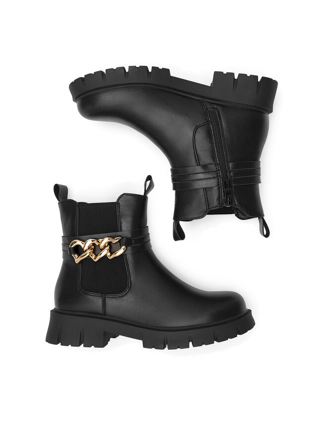 DeeZee Polokozačky DeeZee CS5959-04 Černá