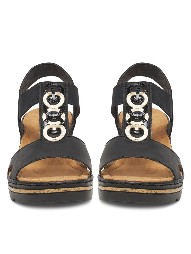 Rieker Sandalen Rieker 67498-00 Schwarz