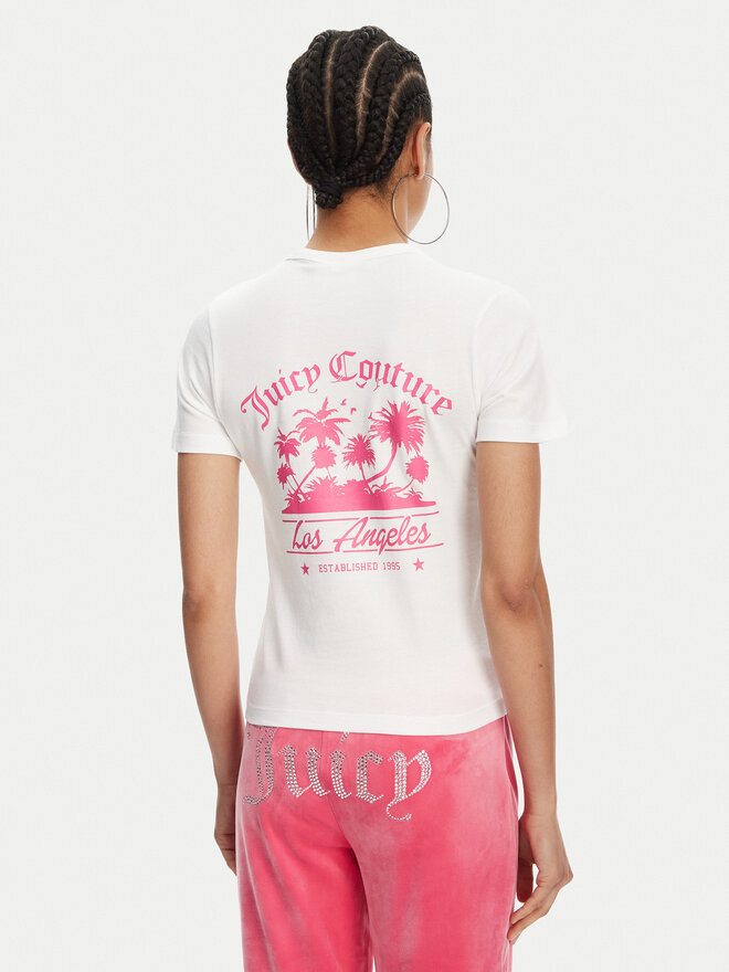 Juicy Couture Juicy Couture Camiseta La Beach JCWCT125319 Blanco Regular Fit