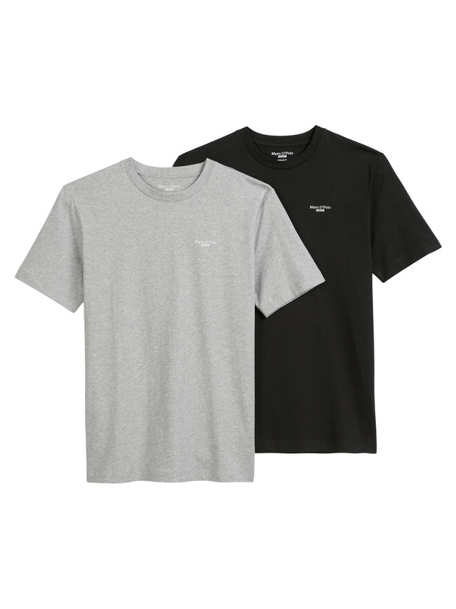 Marc O'Polo Denim Marc O'Polo Denim Pack de 2 camisetas 5000007362 Negro Regular Fit