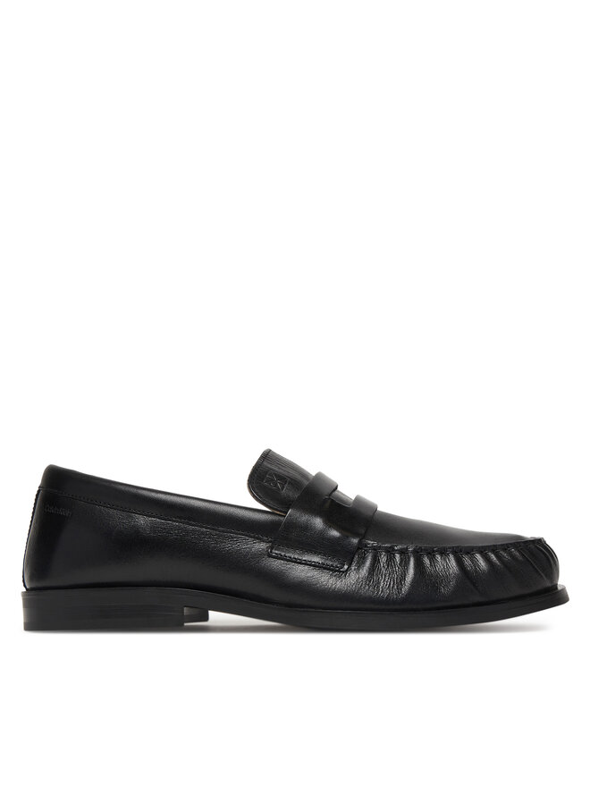 Calvin Klein Slipper Calvin Klein Ess Rubber Loafer Wr Pol Lth HM0HM02171 Schwarz