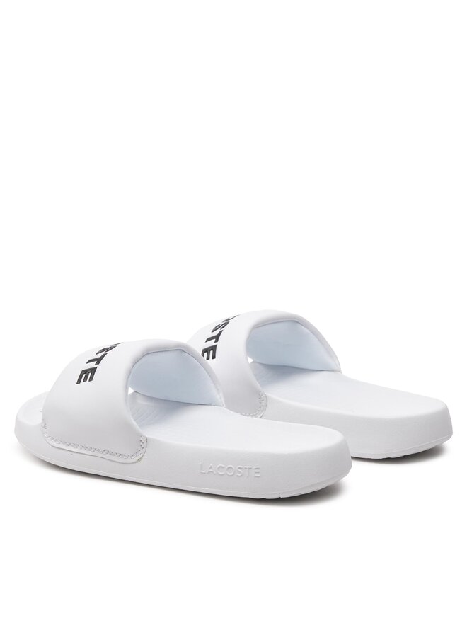 Lacoste Şlapi Lacoste Serve Slide 1.0 747CFA0032 Alb
