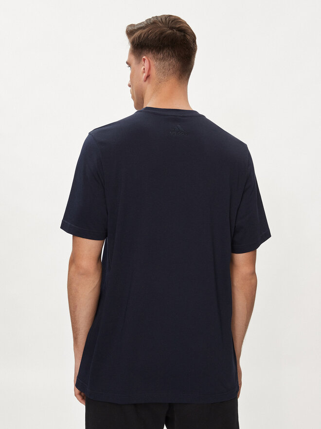 adidas adidas Majica Essentials Single Jersey Linear Embroidered Logo T-Shirt IC9275 Modra Regular Fit