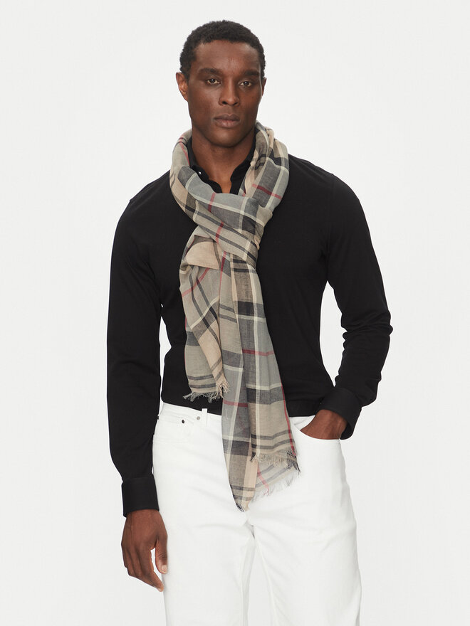 Barbour Szal Barbour Welton Tartan USC0315TN32 Beżowy