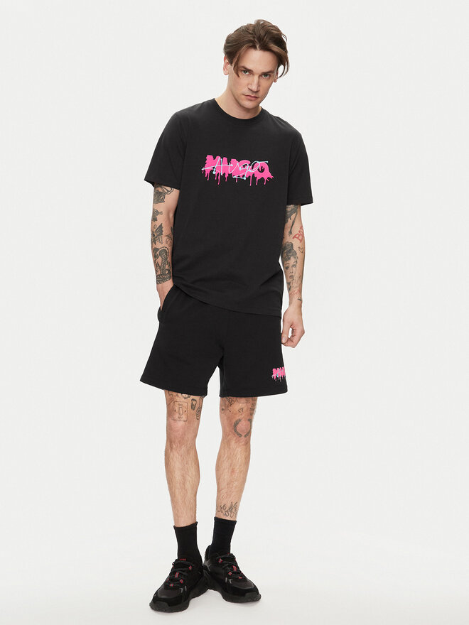 HUGO Hugo T-Shirt Decation 50515282 Μαύρο Regular Fit