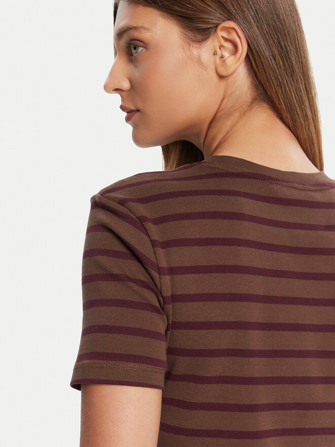 Tommy Hilfiger Tommy Hilfiger Camiseta New Cody WW0WW40587 Marrón Slim Fit