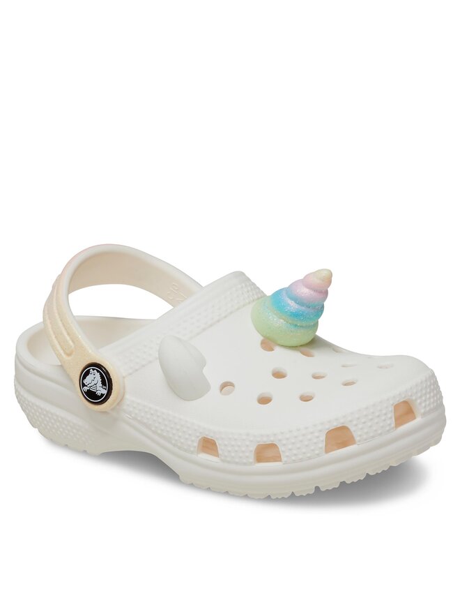 Crocs Klapki Crocs Classic Iam Rainbow Unicorn Clog T 209701 Biały