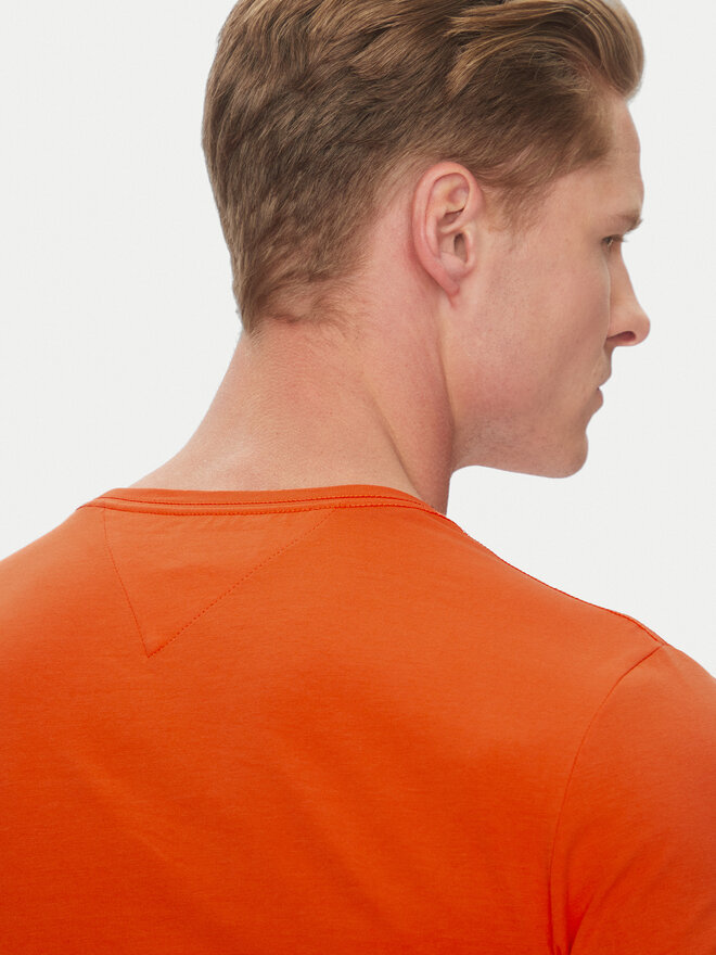 Tommy Hilfiger Tommy Hilfiger Camiseta MW0MW10800 Naranja Slim Fit