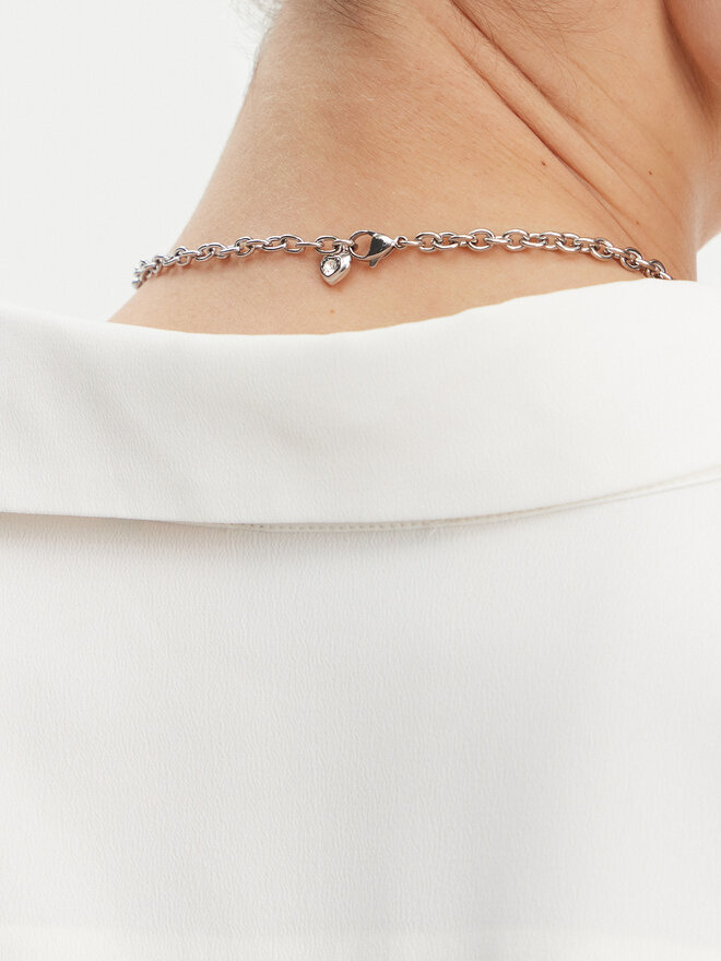 Guess Naszyjnik Guess JUBN05 216JW Srebrny