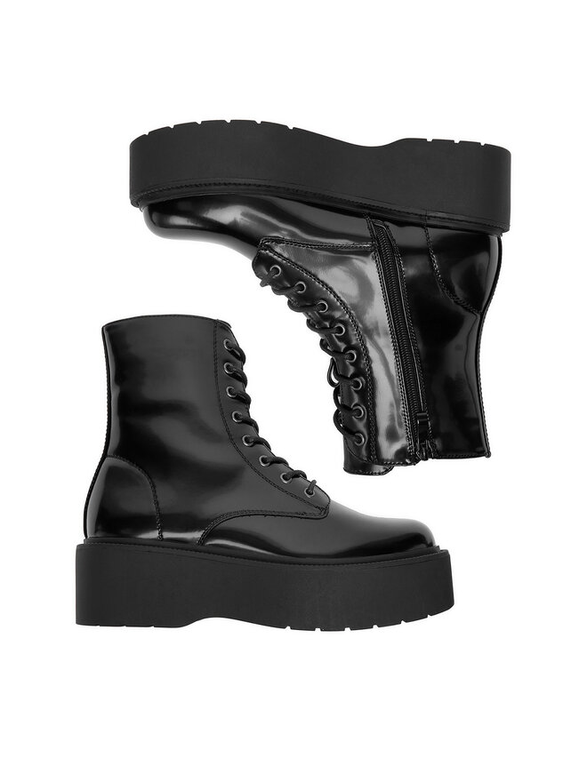 DeeZee Schnürschuhe DeeZee 12663-4 Schwarz