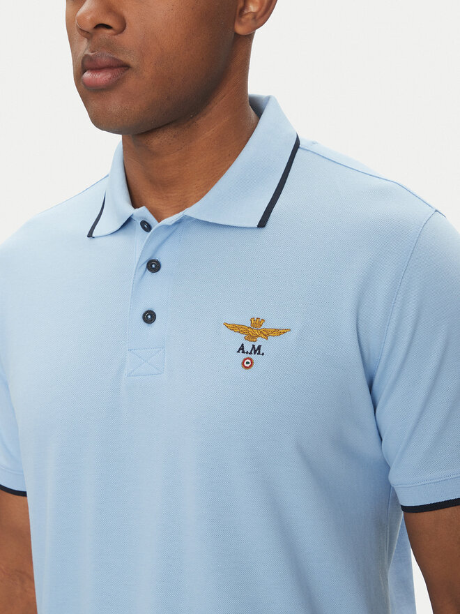 Aeronautica Militare Aeronautica Militare Poloshirt 251PO1308P82 Himmelblau Regular Fit