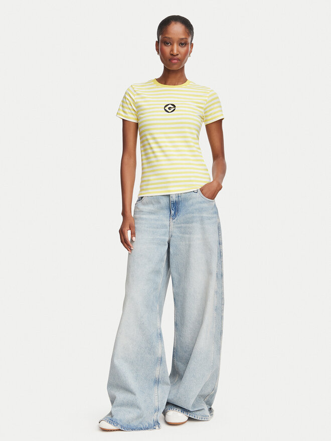 Guess Jeans Guess Jeans T-Shirt W6YI60 K6413 Gelb Regular Fit