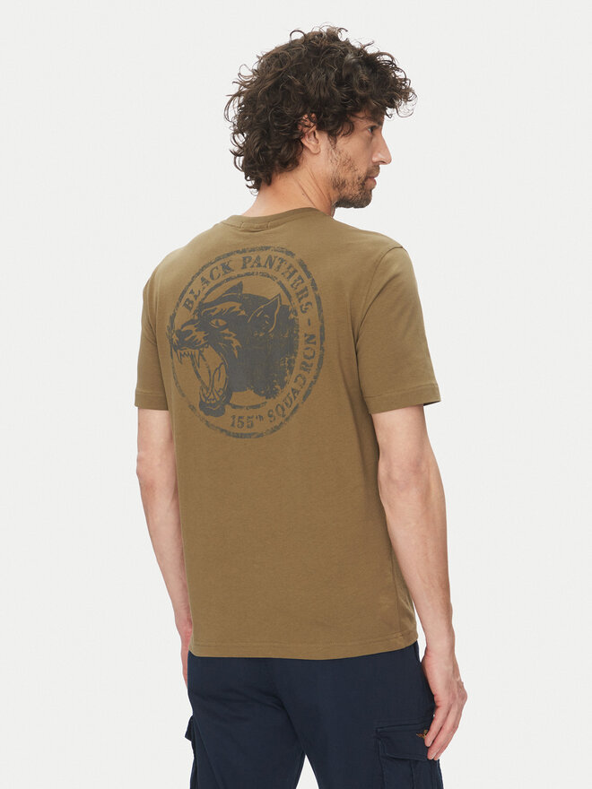 Aeronautica Militare Aeronautica Militare Póló 251TS2424J641 Khaki Regular Fit