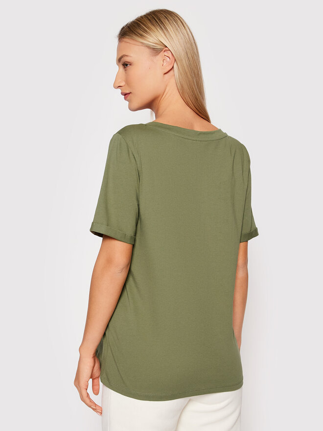 Pieces Pieces Camiseta Ria 17120455 Verde Regular Fit