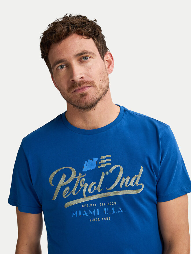 Petrol Industries Petrol Industries Camiseta M-1050-TSR600 Azul Regular Fit