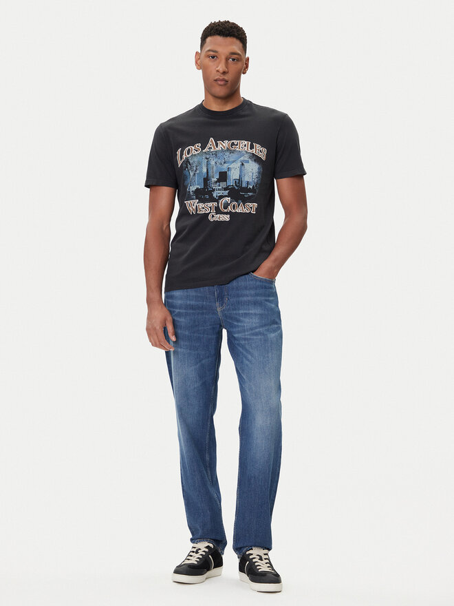 Guess Guess T-Shirt M5BI02 K8FQ4 Schwarz Regular Fit