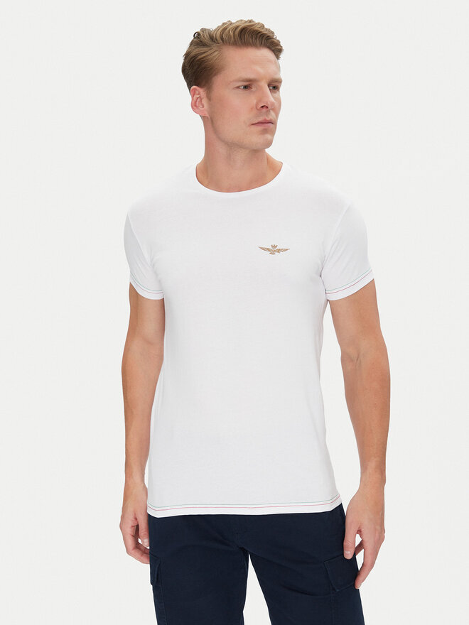 Aeronautica Militare Aeronautica Militare T-Shirt AM1UTI003 Weiß Regular Fit