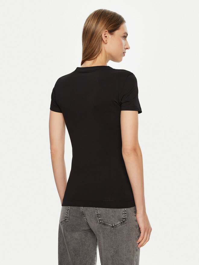 Guess Guess Marškinėliai W5RI03 J1314 Juoda Regular Fit