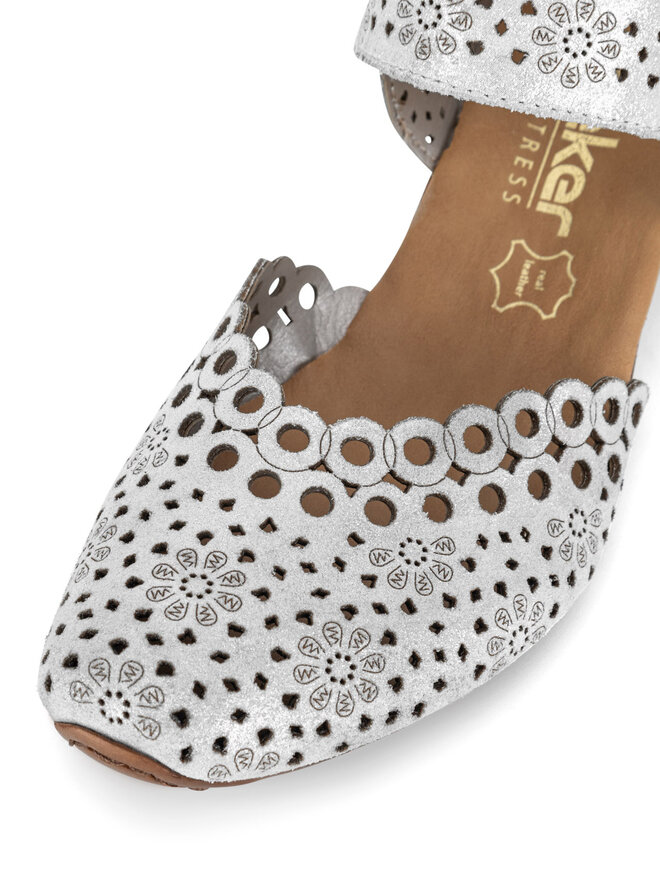 Rieker Halbschuhe Rieker 43753-90 Silberfarben
